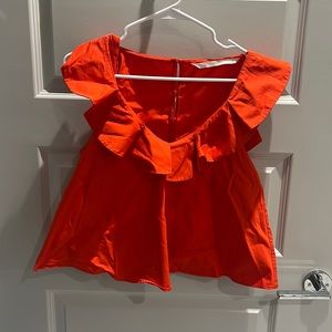 Zara orange top